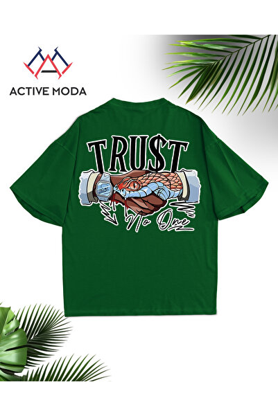 ZAVIXO ΑΝΔΡΙΚΟ T-shirt 3 Νημάτων Υφαντών Κλωστών σε Στυλ Δρόμου Oversize – Άν...