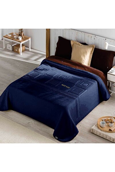 Naf Naf Evey Elegant Spanish Blanket Brand Nav Nav in Navy Color 160*240 cm