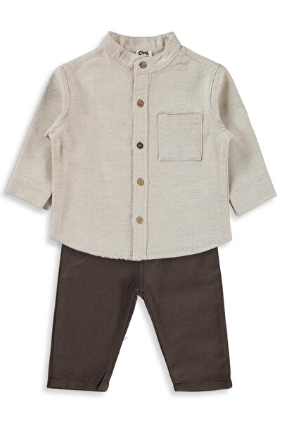 Civil Baby 6-18 Months Set with Shirt - Brown