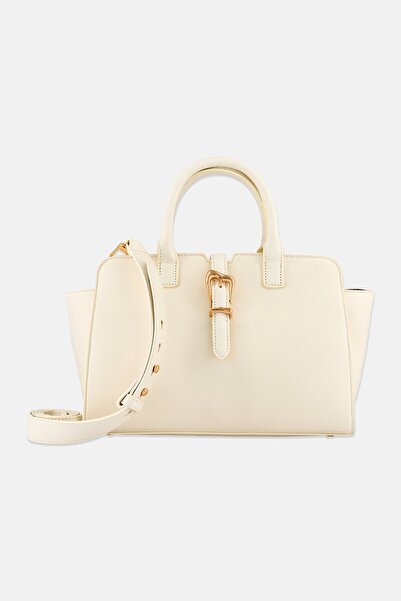 Anne Klein Women Brand Logo Hand Bag, White