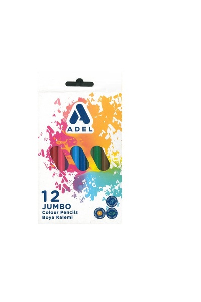 Adel Dry Paint Jumbo Hexa Full Size 12 Colors with Corners
