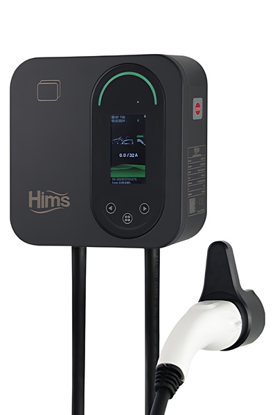 Hims HCDKS-22 Siyah 22kW 5m Kablolu Smart Elektrikli Araç Şarj İstasyonu
