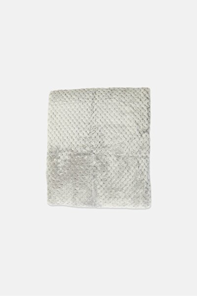 COTTON HOME Plaid Blanket, Grey