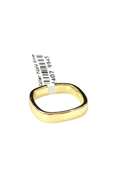 Güler Yüzlü Silver Xuping 5 mm Square Plain Wedding Ring Gold - 14