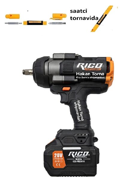 HAKTOR Rico Şarjlı Darbeli Tabancası Somun Sökme Sıkma Makinesi 1800Nm