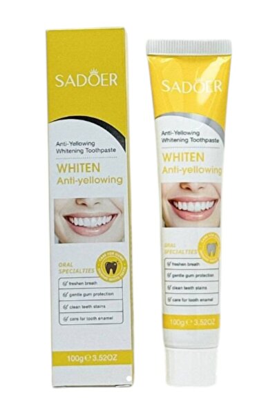 SADOER معجون أسنان مضاد للاصفرار ومبيض 100 جرام.