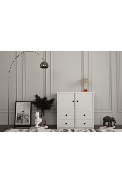 Vivense Bk Çok Amaçlı Dolap, 4 Kapaklı, Çad
