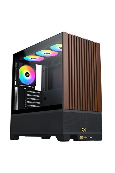 Xigmatek EN42201 ENDORPHIN WD Siyah TYPE-C Ahşap Ön Panel 4*12cm ARGB+Kumanda...