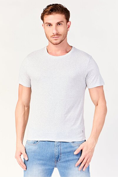 Frye Men 4 Pcs Crew Neck Short Sleeve Brand Logo T-Shirt, Grey