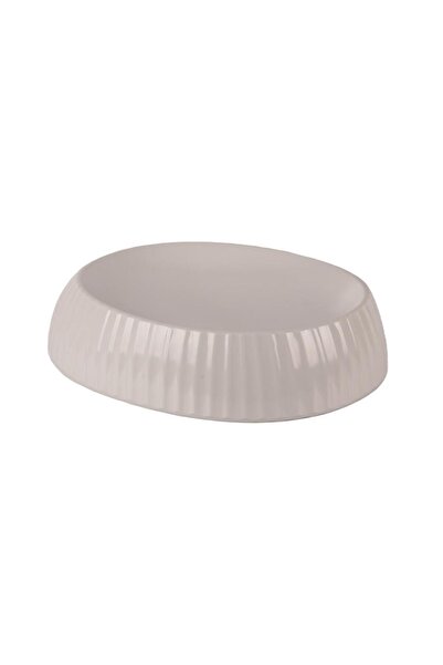 Globy Oval Presentation Plate White 25.5×20×6 cm