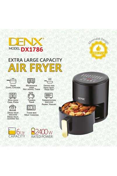 Dinx قلاية هوائية بدون زيت سعة 4 لتر