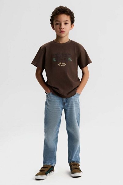 NK Tricou Mineral pentru băieți 4-8 ani Maro