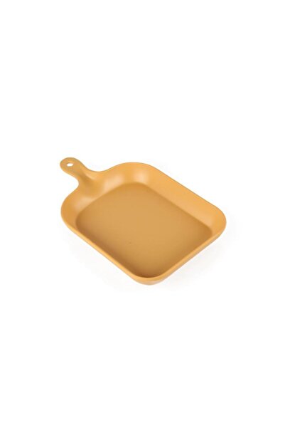Globy Presentation Plate with Handle Yellow 30×20×4 cm