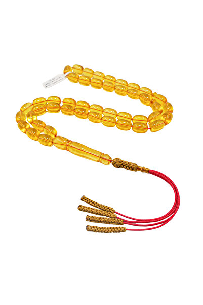 Generic Transparent Baltic Amber Rosary 45Beads 48.5g 9.5-14.5mm Prayer Beads