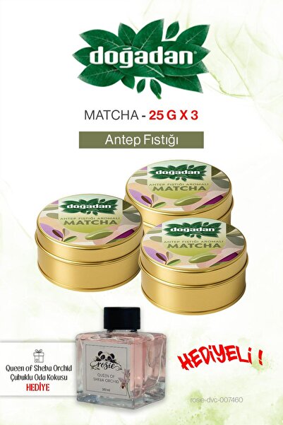 Doğadan Antep Fıstığı Matcha x3 ve Oda Kokusu Orkide 100 ml