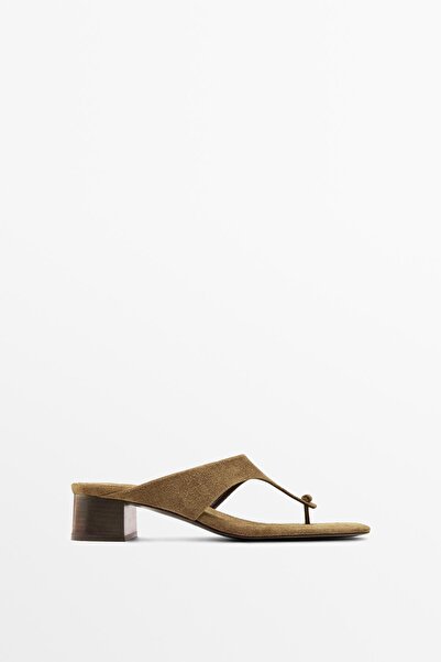 Massimo Dutti Düğümlü topuklu sandalet