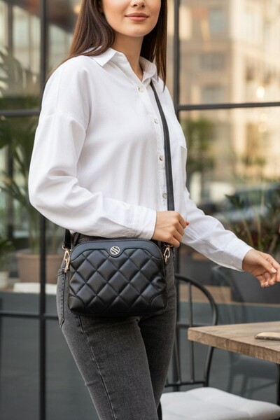 SAVETTE Quilted Detailed Inner Lining, Adjustable Crossbody and Shoulder Stra...