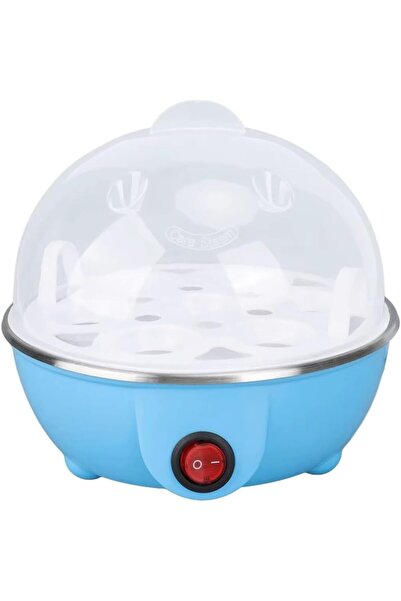 Biki سلاقة بيض كهربائية 350 واط تسع 7 بيضات مع فصل تلقائي ازرق