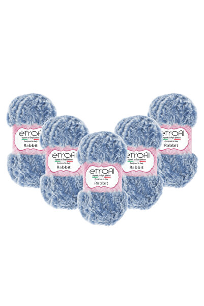 Etrofil Rabbit (75301) 5 ΤΕΜ. 100 γρ. 65 μ. 100% Πολυεστέρας Βελούδινο Χοντρό...