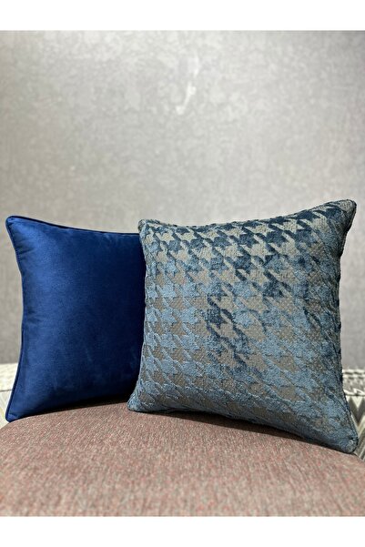 Fabricland DETROIT-6 ALBASTRU ÎNCHIS COMBINAȚIE DUBLĂ CU MODEL GROZAV 43x43 H...