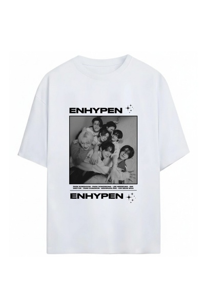SVART WEAR Enhypen K-Pop Unisex Oversize 100% Cotton T-Shirt