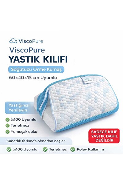 ViscoPure Ergonomic Orthopedic Pillowcase with Neck Support