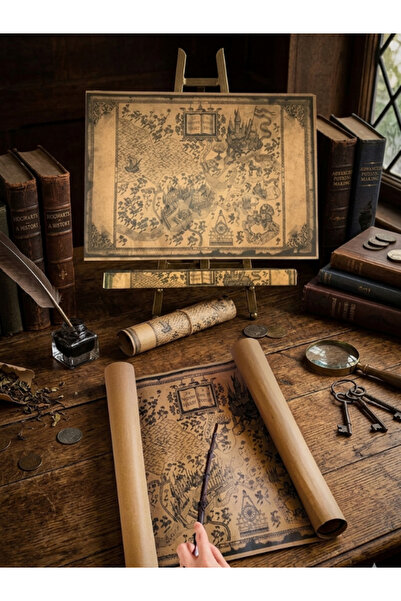 Dörtel Tedarik Колекційна карта Гоґвортсу на тему Гаррі Поттера