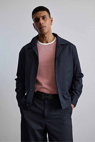 ablukaonline Men's Premium Relaxed Fit Jacket and Pants Set Navy Blue