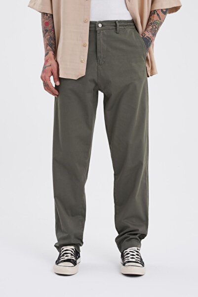 Machinist Men's Basic Solid Jean Trousers Khaki