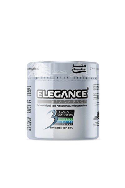 Elsada جل الشعر إليجانس ثلاثي الفعالية - فضي، 1000 مل |   ثبات قوي، لمعان رائ...