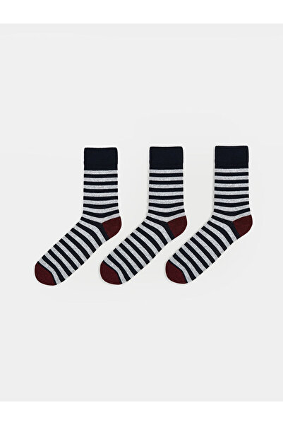 LC Waikiki Mixed Striped Men's Socks 3-Piece Set
