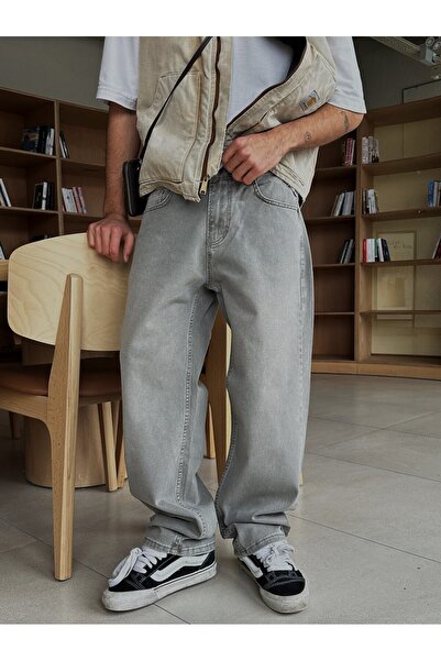 SEASON COAT Pantaloni BAGGY JEAN pentru bărbați, 100% bumbac