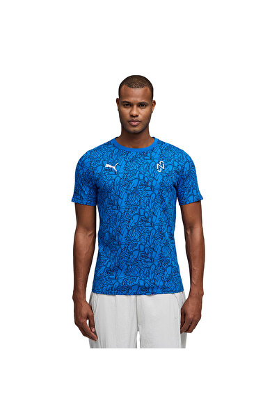 Puma Neymar Jr Passion Aop Erkek Mavi Futbol T-Shirt 52895703