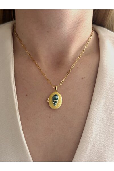 Charmist Steel Covered Enamel Necklace