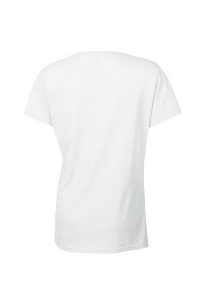 Gisha Tricou alb din bumbac cu imprimeu Sun & Wave pentru femei și bărbați, unisex