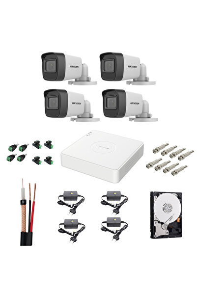 Hikvision Complete Surveillance Kit 4 AnalogHD Cameras 2MP