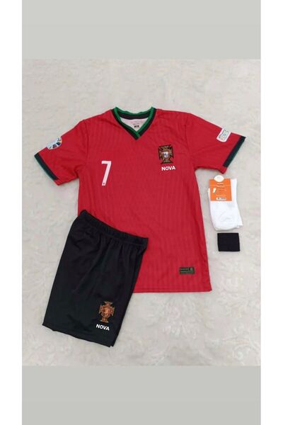 PORTEGO Çocuk Futbol Forması Çocuk Forma Şort Takımı hediyeli