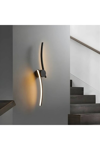 ACCEPT Modern Led Wall Lighting in Black Color with 3 Lights and 60cm Size