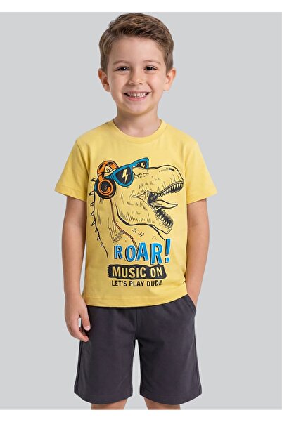 ww waka waka kids store Σετ μπλουζάκι-σορτς για αγόρια με στάμπα δεινοσαύρου ...