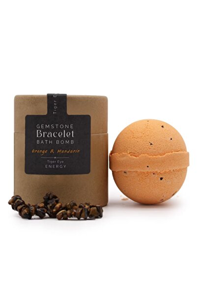 Ancient wisdom Μπάλα Μπάνιου με Βραχιόλι από Ημιπολύτιμη Πέτρα Μάτι της Τίγρη...