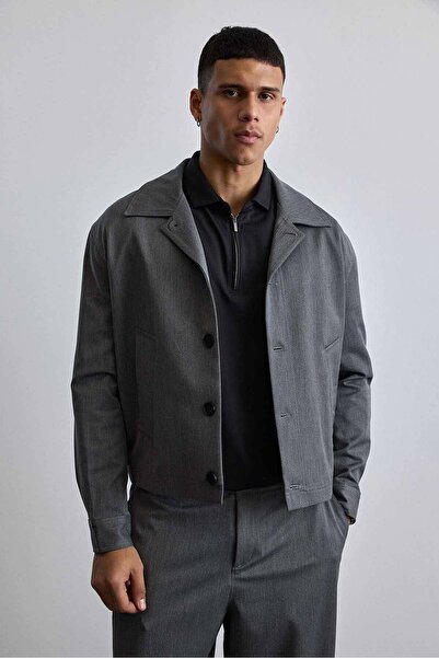 ablukaonline Men's Premium Relaxed Fit Jacket and Pants Set Anthracite