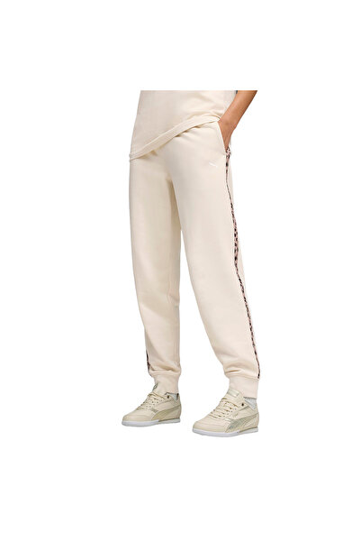Puma Essential Graphic Animal Kadın Bej Günlük Stil Eşofman Altı 69246487