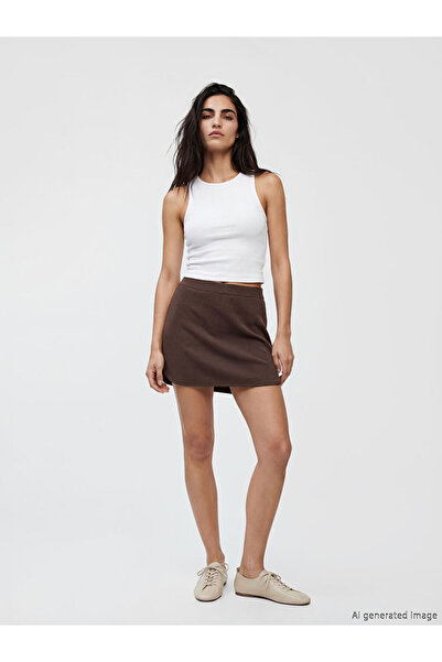 LC Waikiki Esvab • Modern & Distinctive Mini Skirt with Drawstring Waist