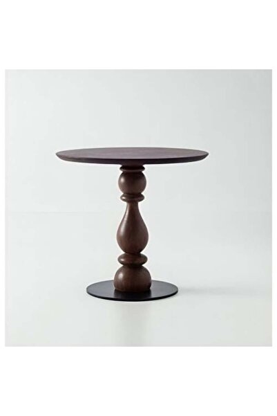 Generic Natural Wood and Oak Side Table - 50×50×60 cm