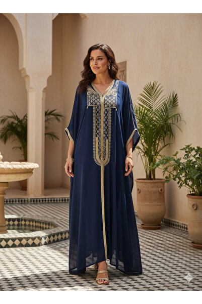 kamile Haute Couture Navy Celeste