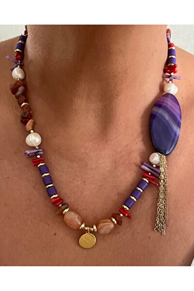 tones official Design Natural Ametrine-Pearl-Coral-Hematite-Turquoise-Iranian...