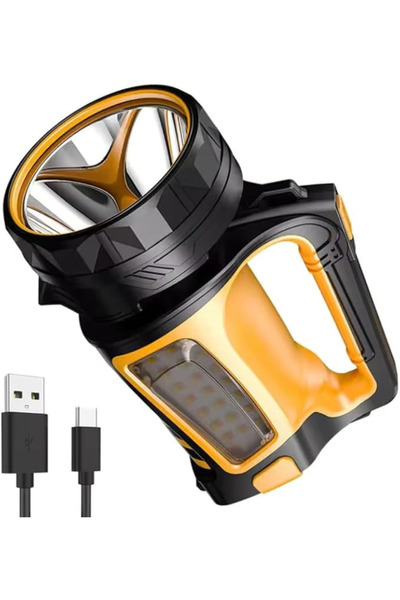 AutoFamily AUTO FAMILY Ultra-Bright Rechargeable LED Flashlight(Grey)