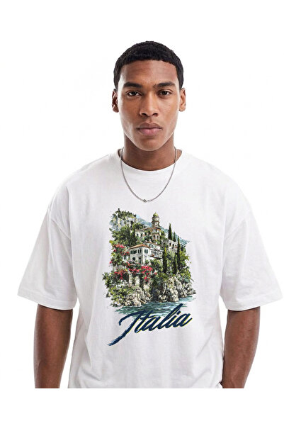 LORVEX Oversize Unisex T-Shirt 100% Cotton Printed T-Shirt Comfortable Fit