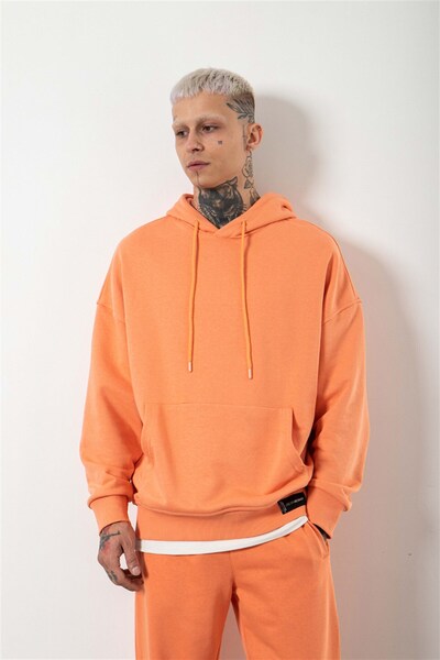 Machinist Φούτερ με κουκούλα χωρίς σχέδια, σε μεγάλο μέγεθος