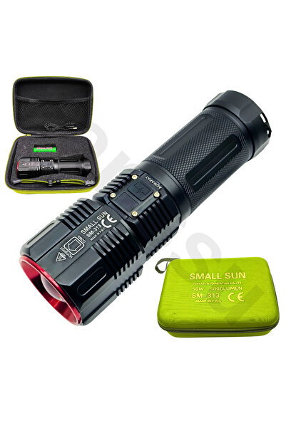farissu SM-313 50W 5000 Lümen Profesyonel Şarjlı El Feneri - 1.5 KM Menzilli ...